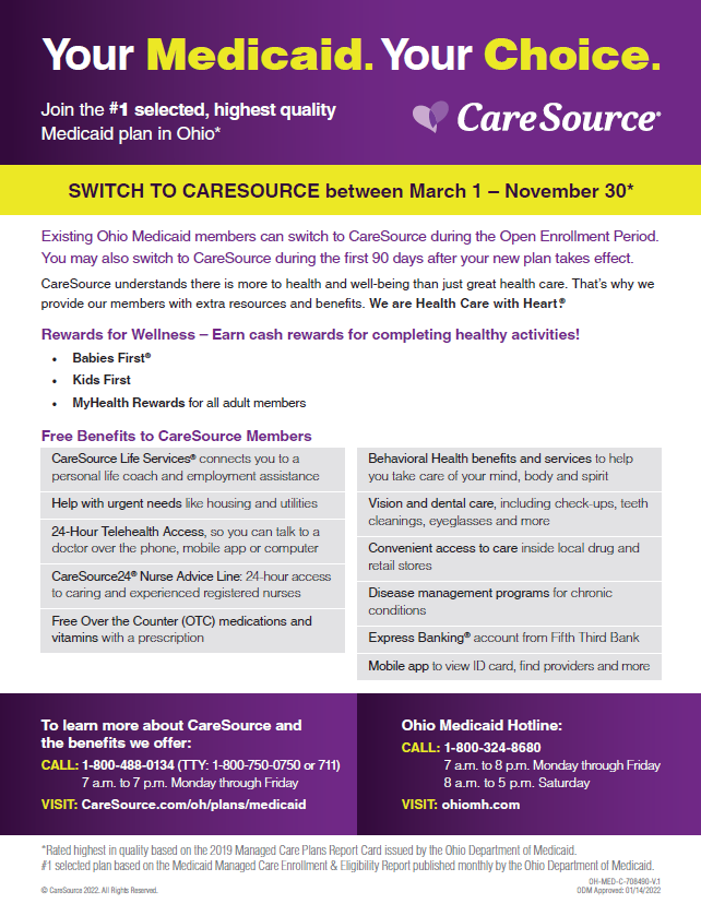 Caresource eligibility requirements ohio carefirst blue cross hospital dc